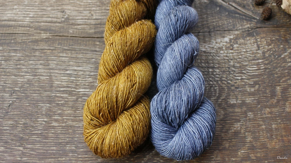 "Džíny" - Single 90% Merino/10% Len 366m