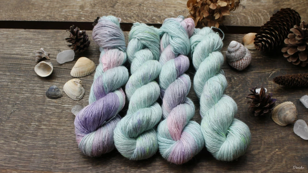 "Bubble"- 50% Alpaca/25% Hedvábí/25% len 400m