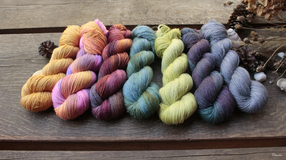 "Lime Juice" - 60%merino 20%hedvábí 20%ramie 425m/100g