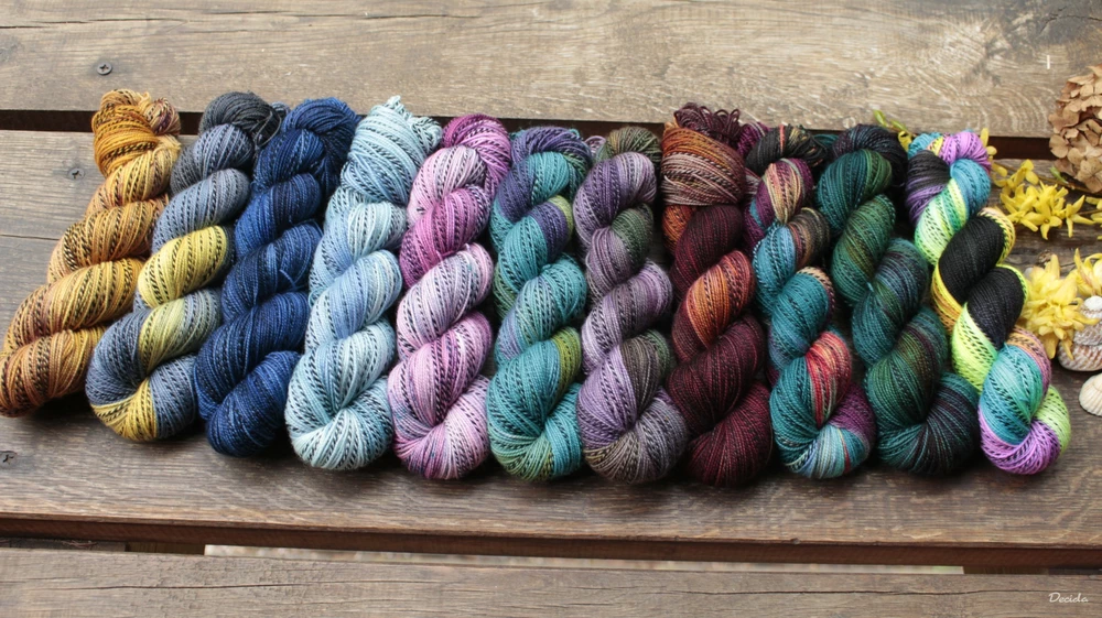 "Tmavý les" - ZEBRA Merino sw/nylon 365m/100g