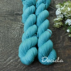 "Tyrkysová"- 50g - merino sw 366m/100g High Twist