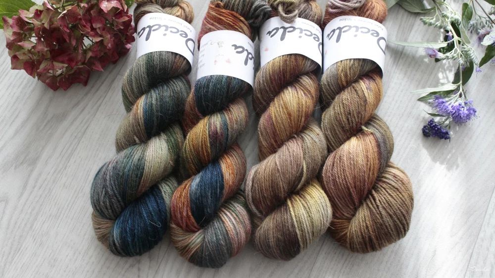 "Spadané listí"- 50% merino/50% alpaka 250m