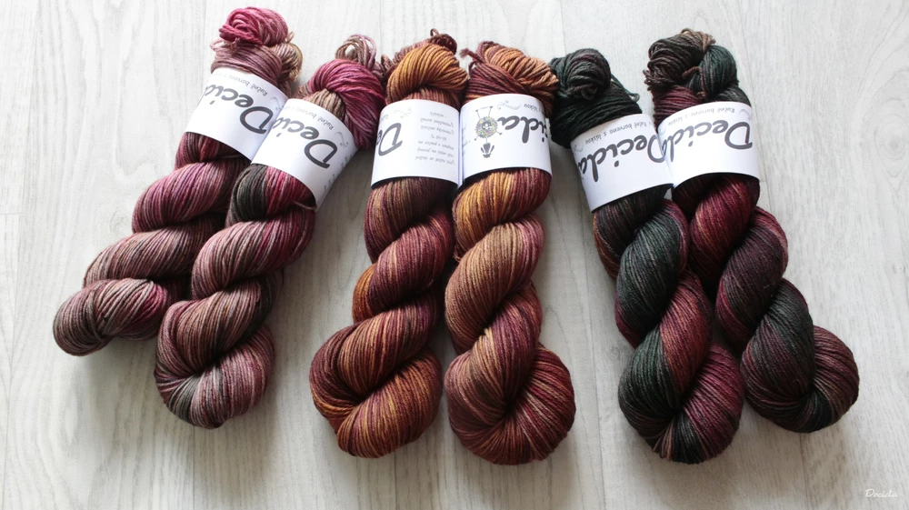 "Bukové listí" - extra MERINO se sw 4mm