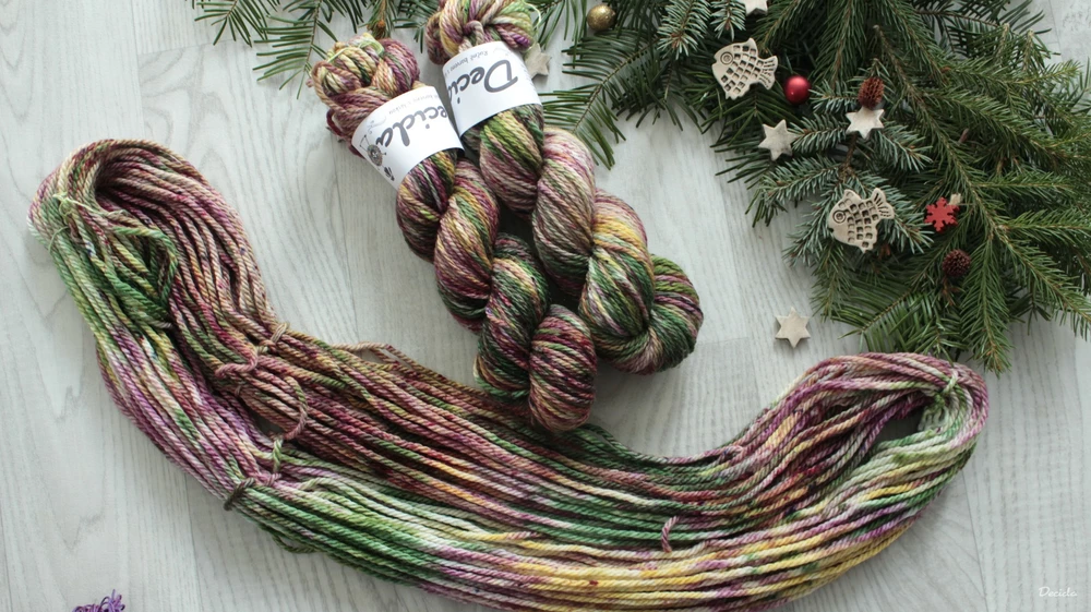 "Lesana" Chunky merino sw 100m/100g