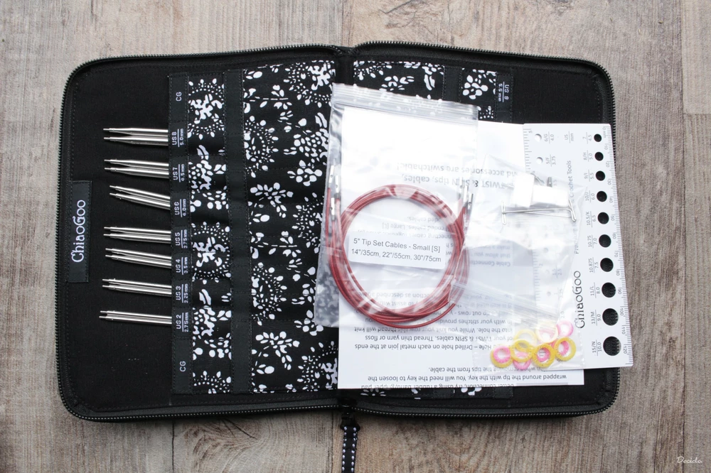 Sada výměnných jehlic Twist Red Lace ChiaoGoo vel. S - 13cm