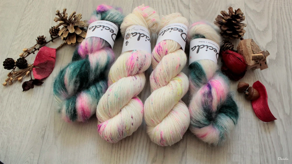 "Jarní obláček" - NOVINKA 75%mohér/25%hedvábí 50g 