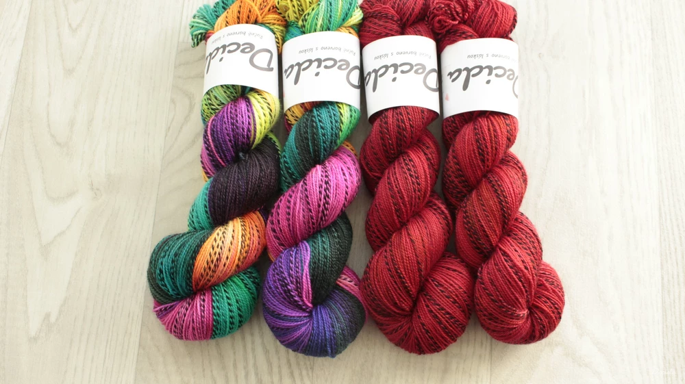 "Oheň" - ZEBRA Merino sw/nylon 365m/100g