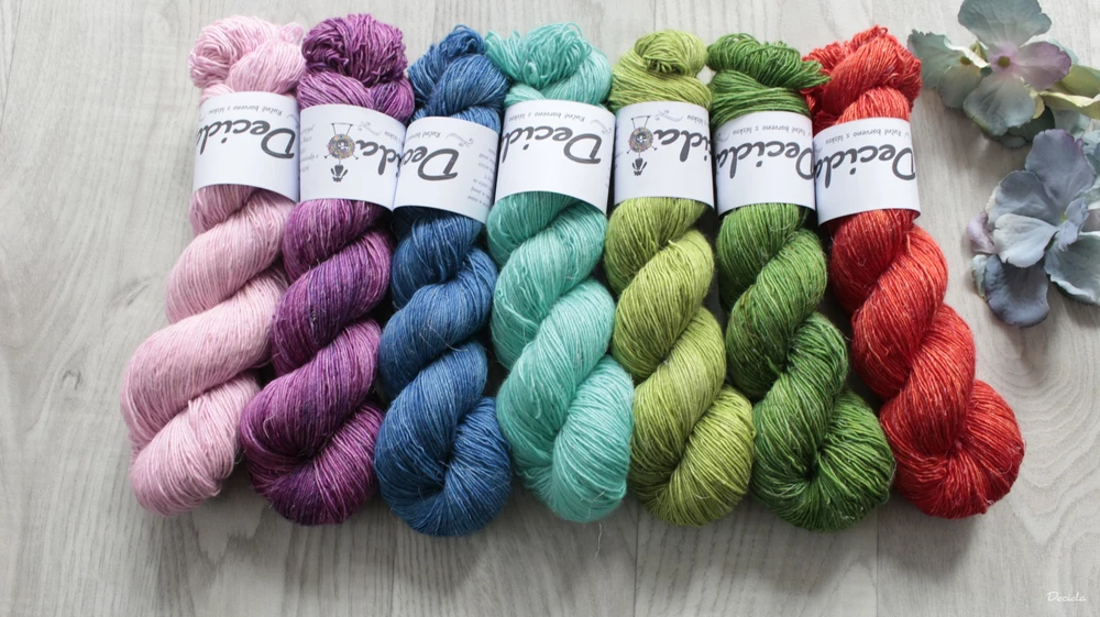 "Dream pink" -  Single 90% Merino/10% Len 366m