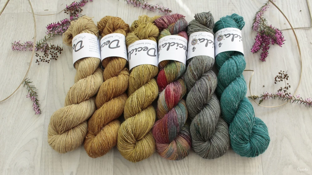 "Grano amarillo" -  Single 90% Merino/10% Len 366m