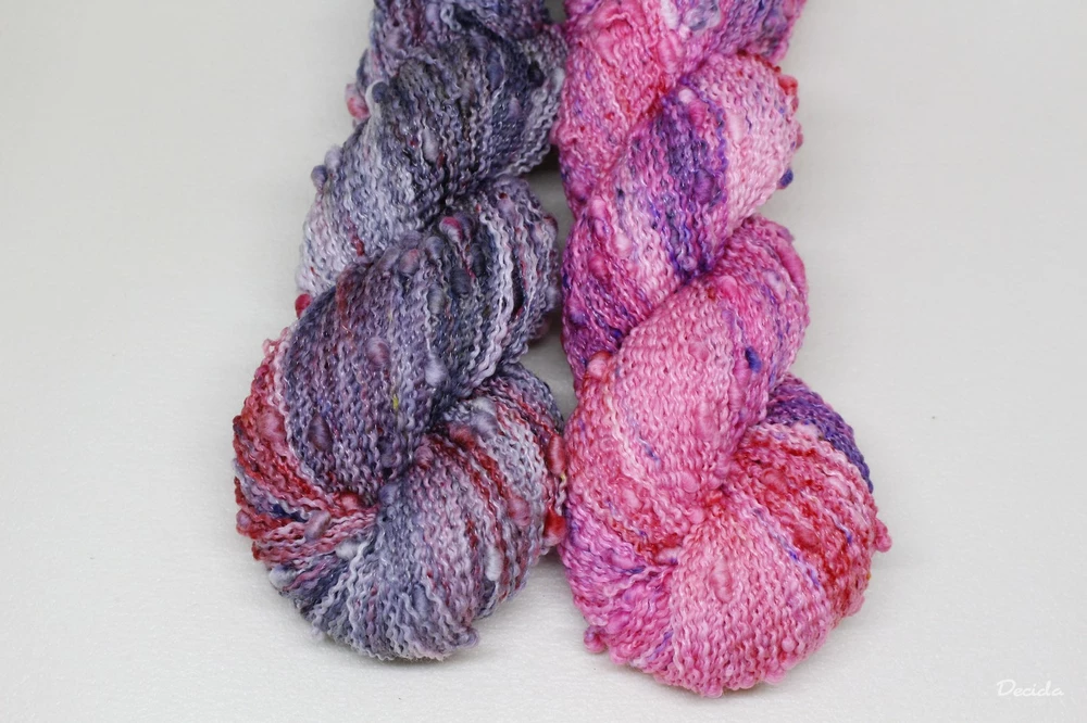 "Black berries" - efektní merino SLUB