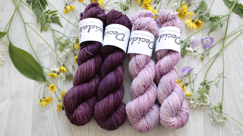 "Sweet Burgundy" - extra MERINO se sw 4mm