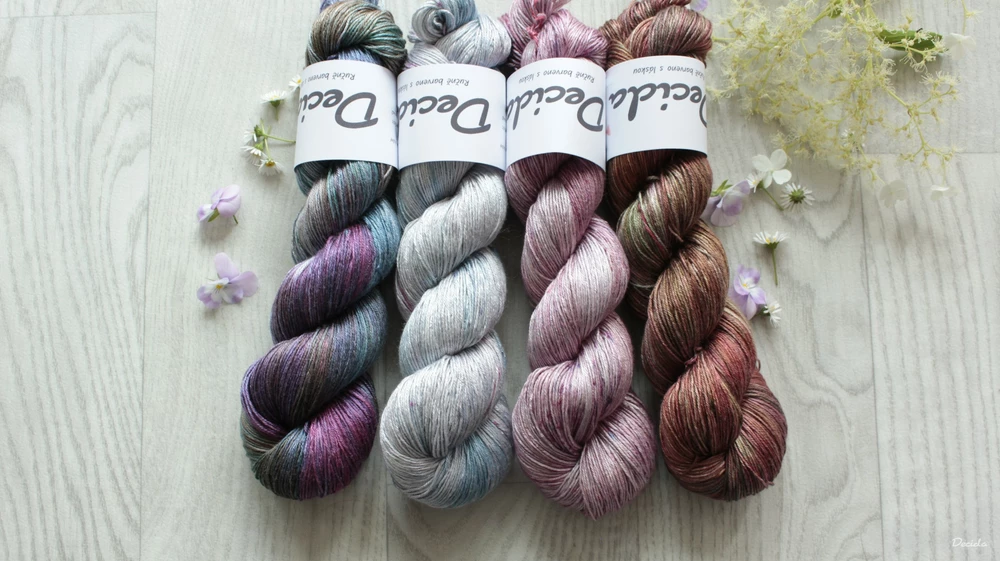 "V dešti tančím" 100% pravé hedvábí 400m