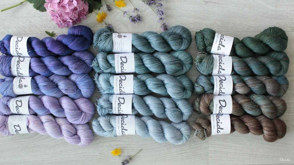 Fade set "Water Drops" - 500g merino/hedvábí 50/50 400m