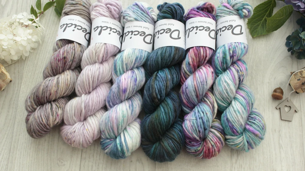 "Bella" extra MERINO Thick and Thin 100m