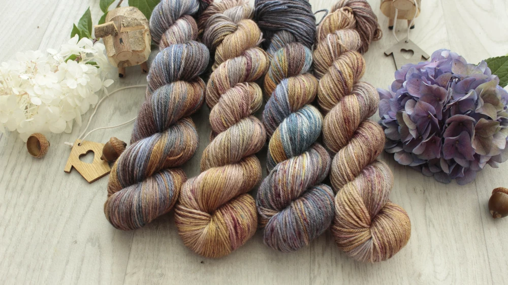 "Brownii" - merino/hedvábí 50/50 400m 50g