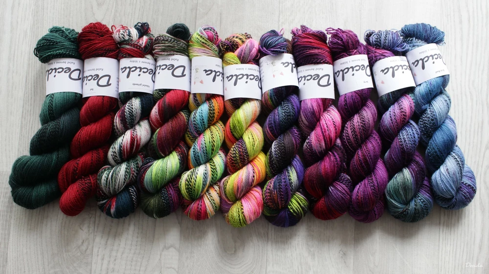 "Vánoční girlanda" - ZEBRA Merino sw/nylon 400m/100g