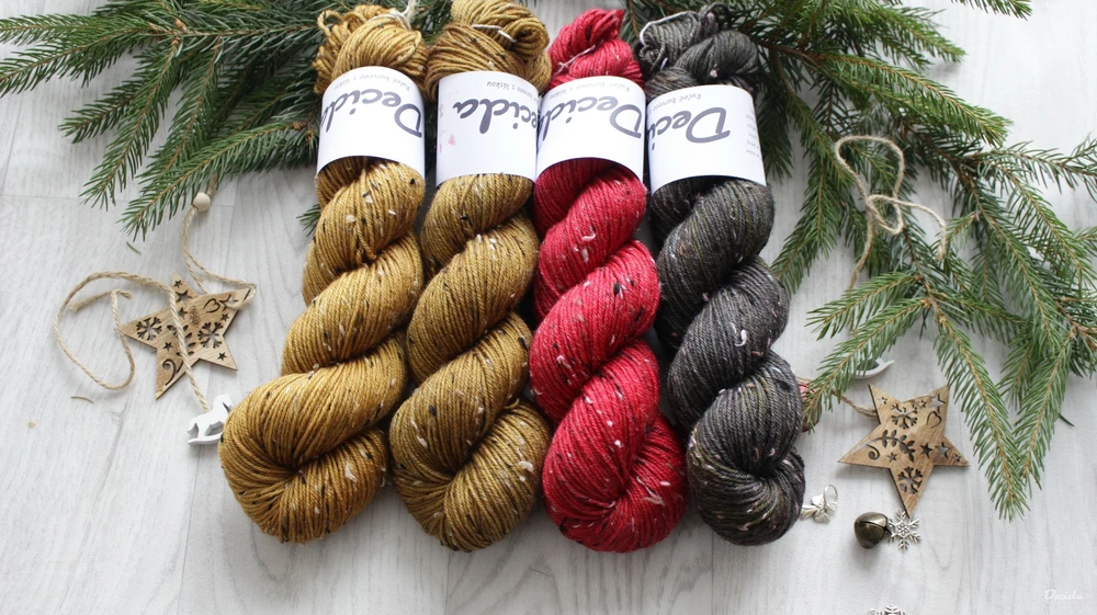 "Tree Bark 2" Donegal DK -  85% merino a 15% donegal nopky