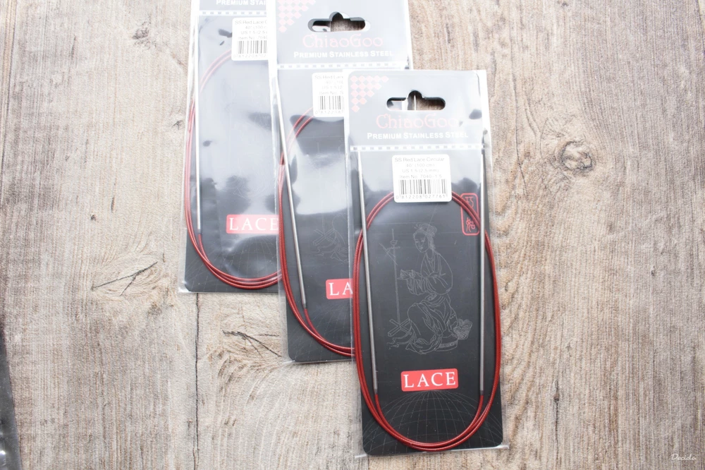 Pevné jehlice Red Lace ChiaoGoo 2,5mm - 120cm