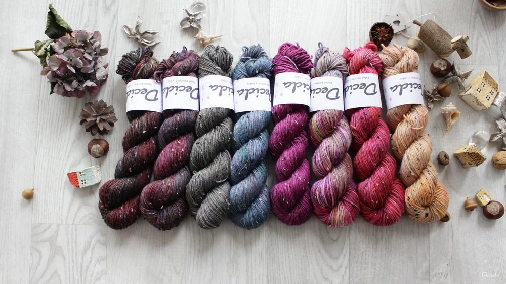 "Nebula" Donegal DK -  85% merino a 15% donegal nopky 212m