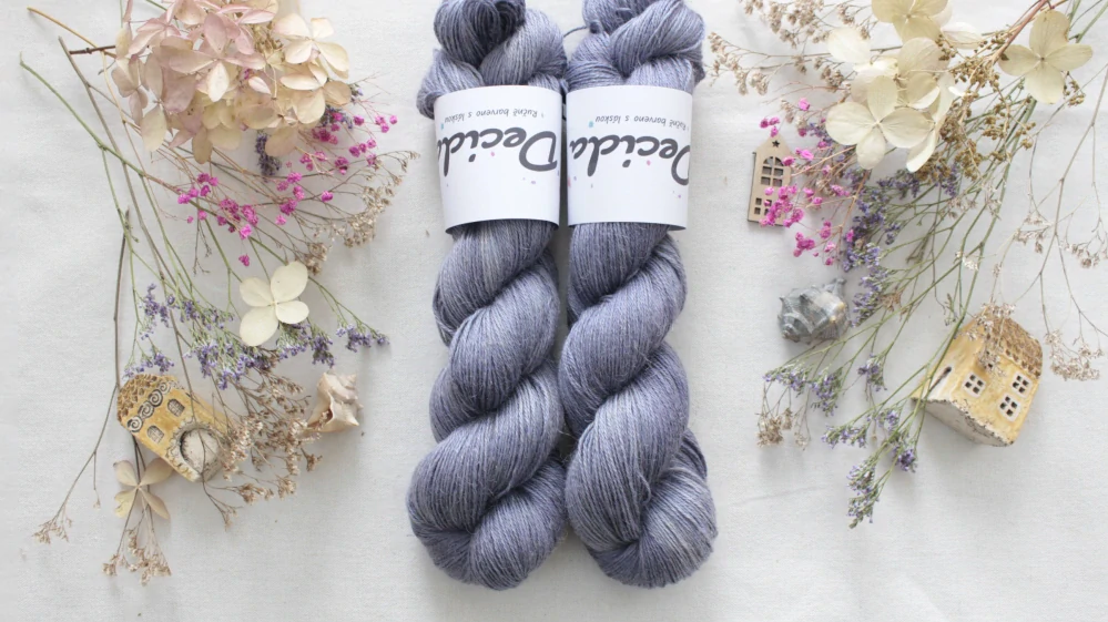"Paloma"- 50% Alpaca/25% Hedvábí/25% len 400m