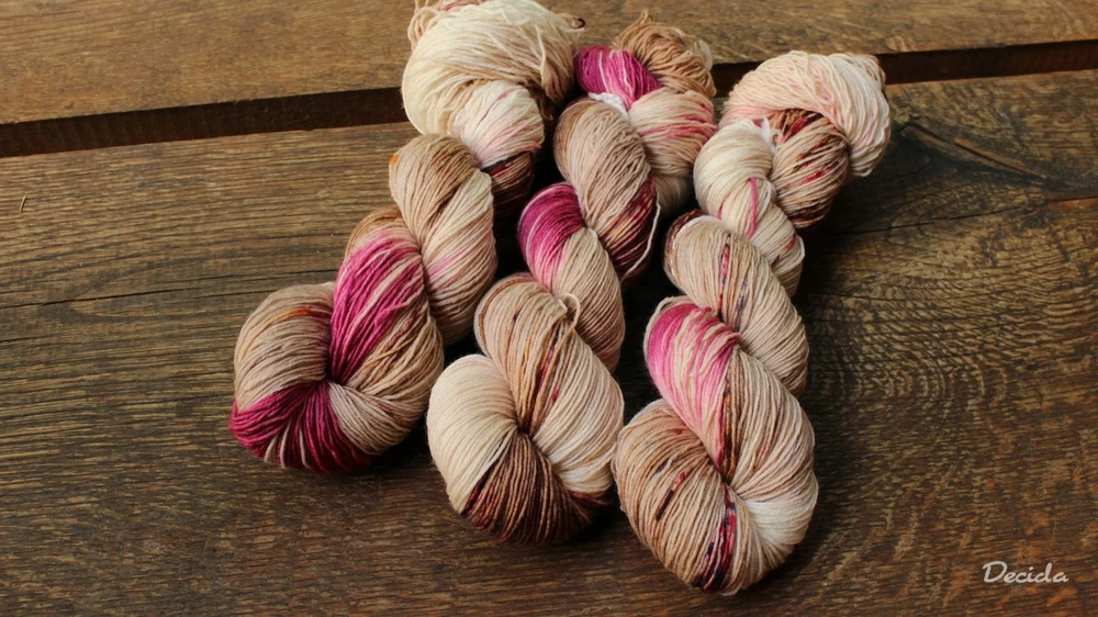 "Čokoláda s višněmi 1" extra MERINO se sw 3mm