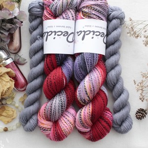 "Hot Valentine - Šedá" - ZEBRA Merino sw/nylon 365m - set 120g PŘEDOBJEDNÁVKA