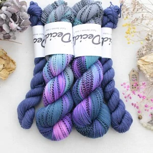 "Relay - modrofialová" - ZEBRA Merino sw/nylon 365m - set 120g