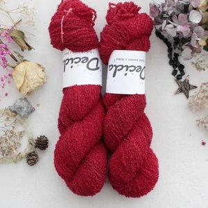 "Red love" - merino sw Boucle 220m/100g