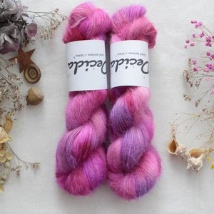 "Pinkí" - 43% bavlna 34% super kid mohér 23% baby alpaka 550m/50g