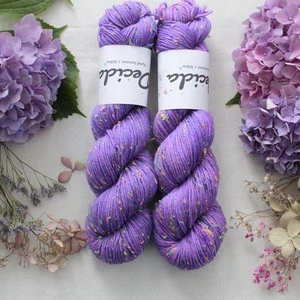 "Ultra Purple 3" Donegal DK -  85% merino a 15% donegal nopky 212m
