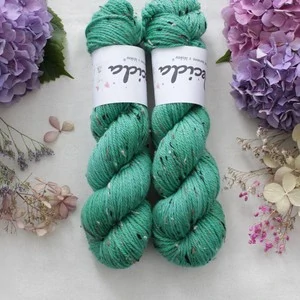 "Smaragdíky" - merino a Donegal neps ARAN 166m/100g