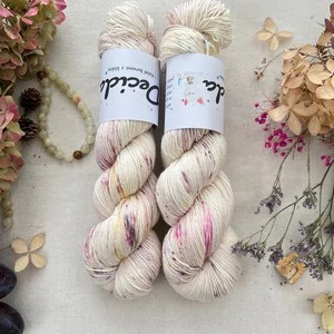 "Cherry pop 2" 80% merino 20% hedvábí 400m 