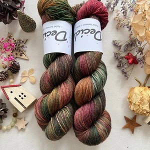 "Enchanted Noel" - 100g Merino sw/Nylon/Zlatá stellina 400m