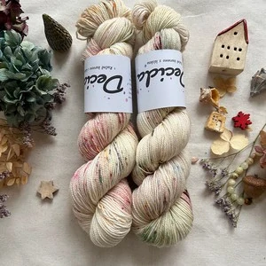 "Christmas Sugar 3" - 100g Merino sw/Nylon/Zlatá stellina 400m