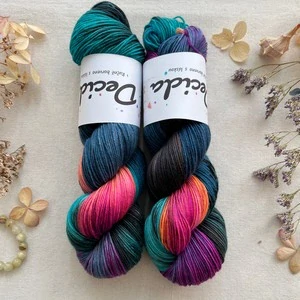 "Noční karneval" Super soft Merino sw/polyamid High Twist 400m/100g