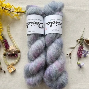 "Violet Drift 2"- 64% baby alpaka 3% merino 10% flitry 23% hedvábí 400m/50g