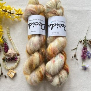 "Wild Story 2"- 64% baby alpaka 3% merino 10% flitry 23% hedvábí 400m/50g