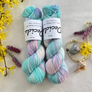 "Paví sen" 60% merino 20% hedvábí 20% len 400m 
