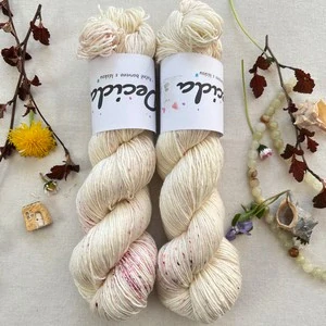 "Soft Cherry Pop" 80% merino sw 20% hedvábí 400m 