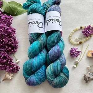 "Teal Muse" - merino sw/hedvábí 50/50 400m