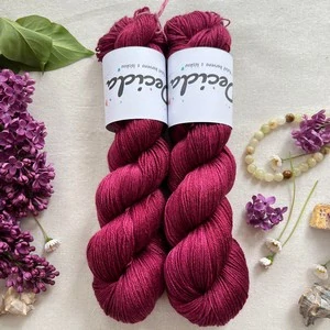 "Bordeaux Muse" - merino sw/hedvábí 50/50 400m