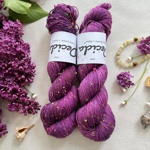 "Aster" - 80% merino sw 10% donegal 10% stelina 400m/100g