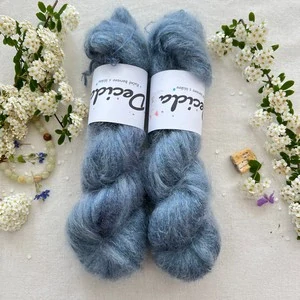 "Sonnet Mist" 64% superkid mohér 3% merino 10% flitry 23% hedvábí 400m/50g