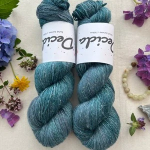 "Hidden Fjord" 60% merino 20% hedvábí 20% len 400m
