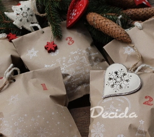 Adventní kalendář Mix materiálů