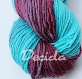 "Paví" Merino/hedvábí 4mm 