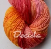 "Meruňky, jahůdky"  Merino/hedvábí 2mm
