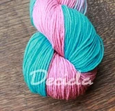 "Žvýkačková" Merino/hedvábí 4mm 