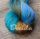 "Zlato v řece"  Merino/hedvábí 2mm