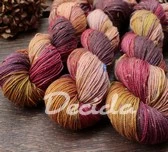 "Spadané listí" - merino a Donegal neps